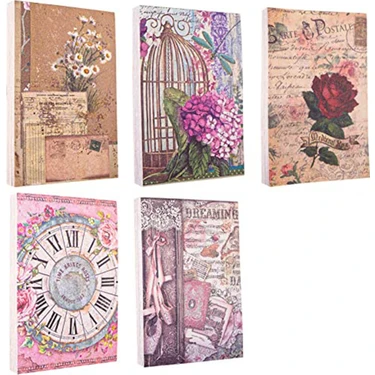 Sunshinee 500 Adet Vintage Scrapbooking Kağıt Çiçekler Serisi Scrapbooking Malzemeleri Dıy