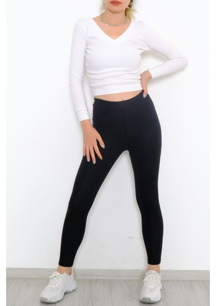 1ds 1 Dünya Shop Örme Kaşe Tayt Siyah - 10158.1567. 26