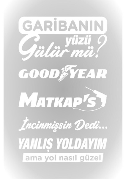 Oto Arka Cam Sticker Model 58 Beyaz 20*33 cm 001 fiyatları