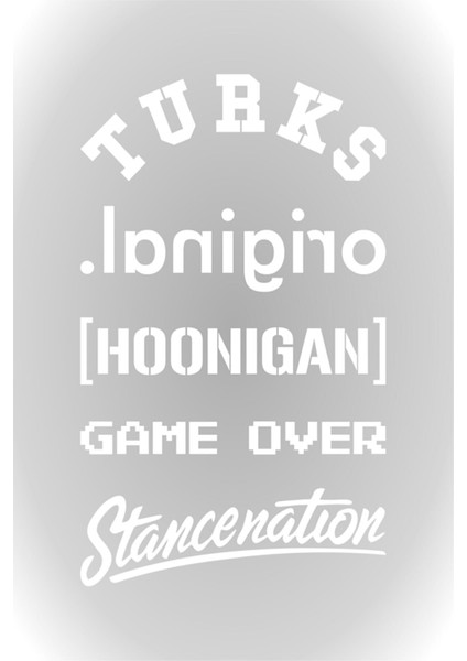 Oto Arka Cam Sticker Model 20 Beyaz 20*33 cm 001 fiyatları