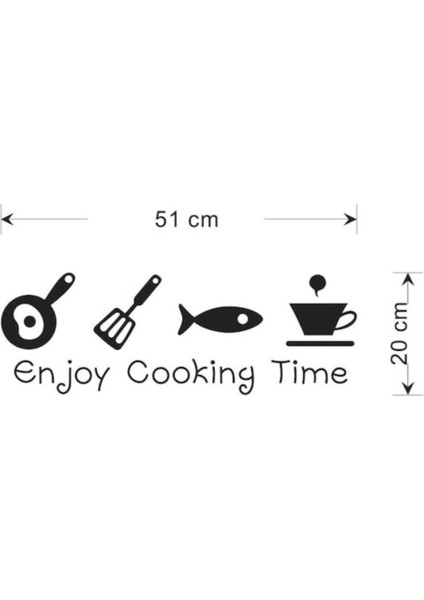 Dekoratif Duvar Sticker Yaratıcı Mektup Mutfak Aletleri Desen Basit Ev Dekorasyonu 001