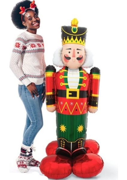 Yılbaşı Kurşun Asker Süpershape Folyo Balon 100X48 Cm1 Adet