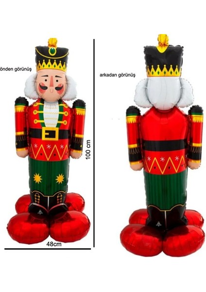 Yılbaşı Kurşun Asker Süpershape Folyo Balon 100X48 Cm1 Adet fiyatları