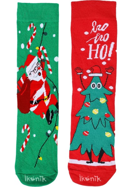 2'li Yılbaşı Christmas Noel Renkli Çorap Seti fiyatları