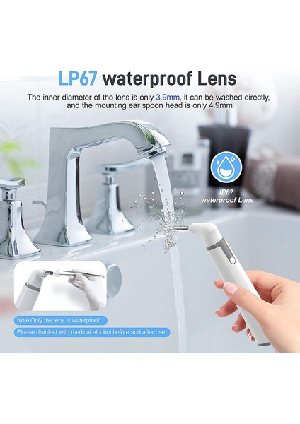 Kablosuz Otoskop, 3.9 mm Ultra Ince Wifi Kulak Kamerası