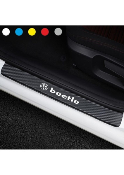 Volkswagen Beetle Için Uyumlu Aksesuar Oto Kapı Eşiği Sticker Karbon 001 fiyatları