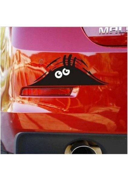 Meraklı Gözler Oto Sticker Siyah 19*7 cm 001