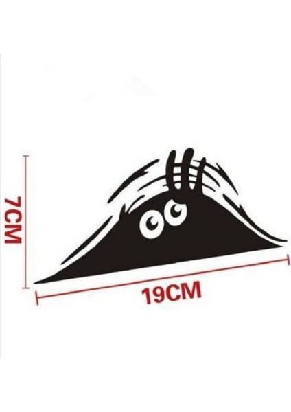Meraklı Gözler Oto Sticker Siyah 19*7 cm 001 fiyatları
