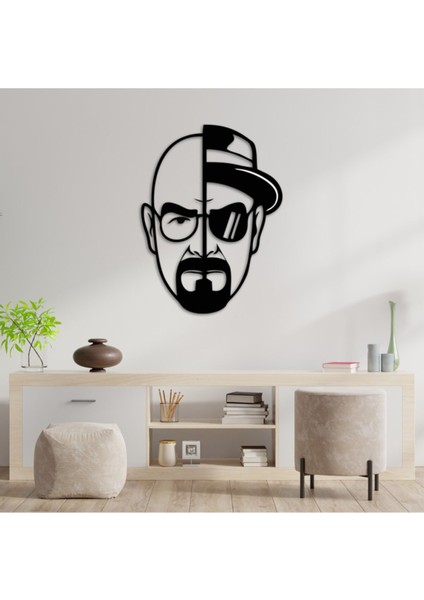 Walter White Forex Duvar Dekoru, Duvar Dekorasyon Breaking Bad Siyah 50CMX37CM 001