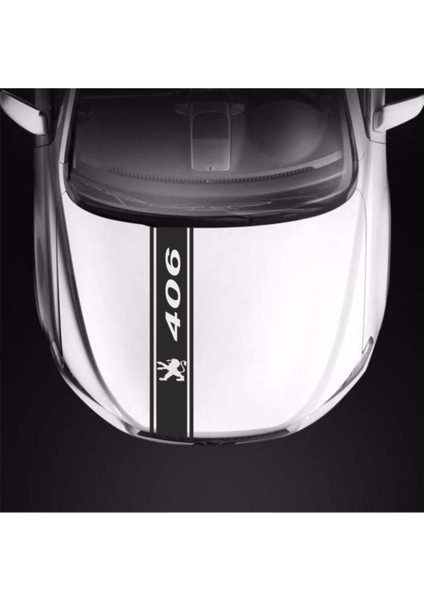 Peugeot 406 Için Uyumlu Aksesuar Oto Kaput Şerit Sticker 001 fiyatları