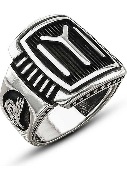 Gümüş Iyı Kayı Boyu Erkek Yüzük