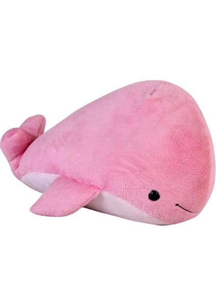 Büyük Boy Balina Peluş 40cm Uyku Arkadaşı Peluş Oyuncak Pembe
