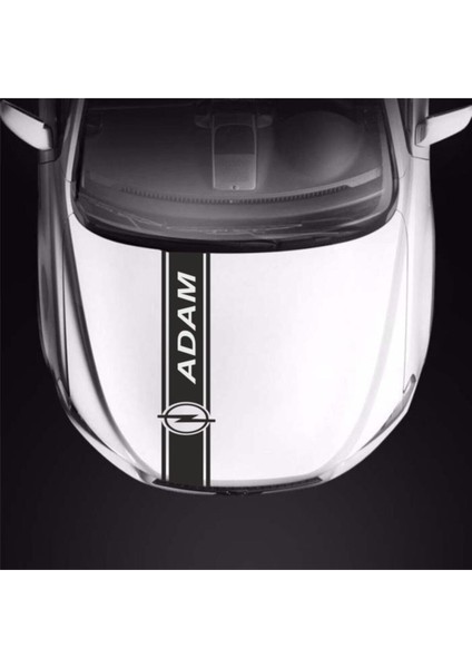 Opel Adam Için Uyumlu Aksesuar Oto Kaput Şerit Sticker 001 fiyatları