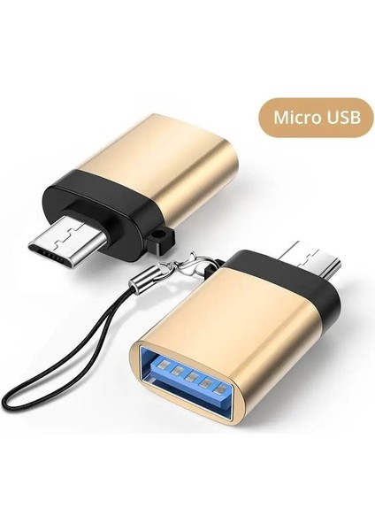 Metal Micro Otg USB Aparat - Dönüştürücü