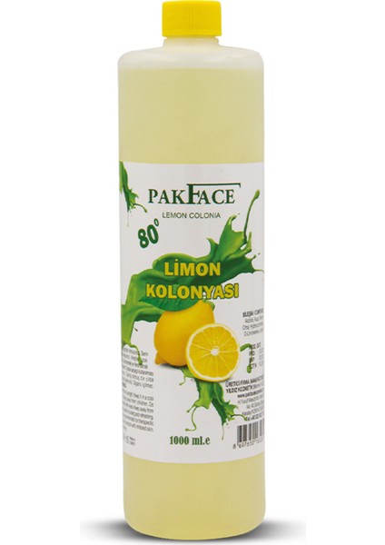 80 Derece Limon Kolonyası 1000 ml