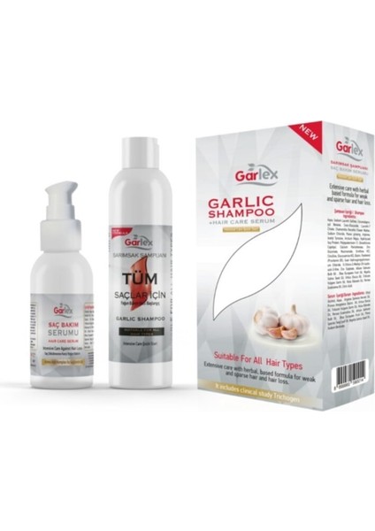 Sarımsak Şampuanı 400 ml + Saç Bakım Serumu 100 ml