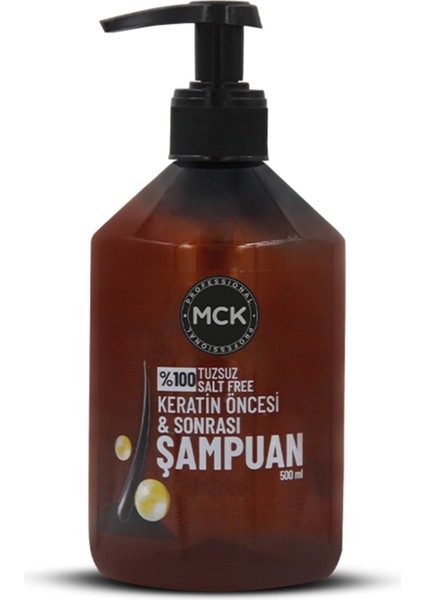 Tuzsuz Keratin Öncesi ve Sonrası Şampuan 500 ml