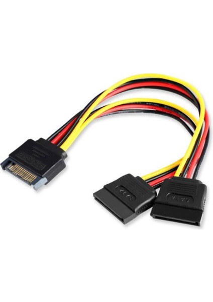 Sata Power Çoğaltıcı Sata Power Uzatma Kablosu 30 cm Sata Power Çoklayıcı