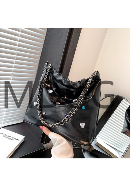 Niş Moda Renkli Elmas Zincir Crossbody Bez Doku Çanta (Yurt Dışından) fiyatları