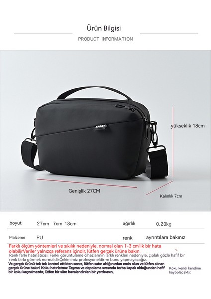Casual Erkek Tek Omuz Crossbody Iş Işe Gidip Gelme Taşıyıcı Için Çanta (Yurt Dışından) modelleri