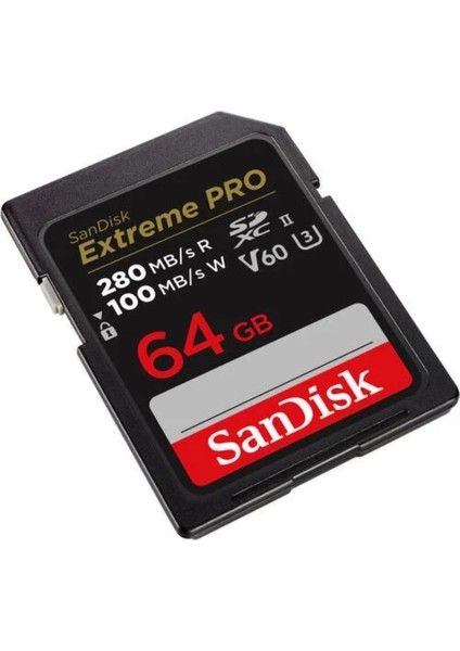 Extreme Pro 64GB SDSDXEP-064G-GN4IN 280MB/S Uhs-Iı Sdxc 6k-4k UHD Hafıza Kartı