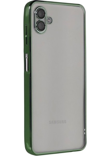 Samsung Galaxy A04 Kılıf Razer Lens Çerçeveli Silikon Kapak