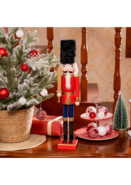 Karaca Home New Year Yılbaşı Nutcracker With Sword 55 cm