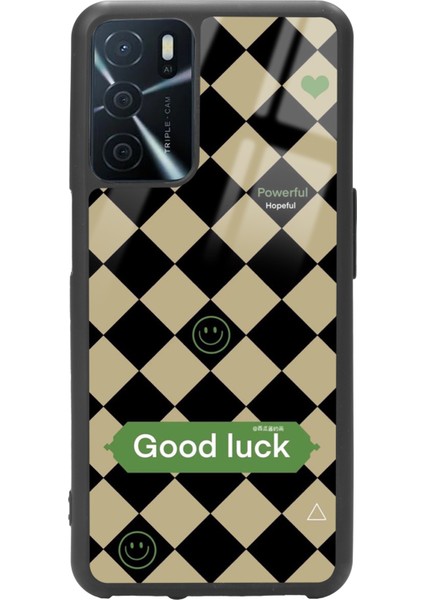 Oppo A16 Good Luck Tasarımlı Glossy Telefon Kılıfı