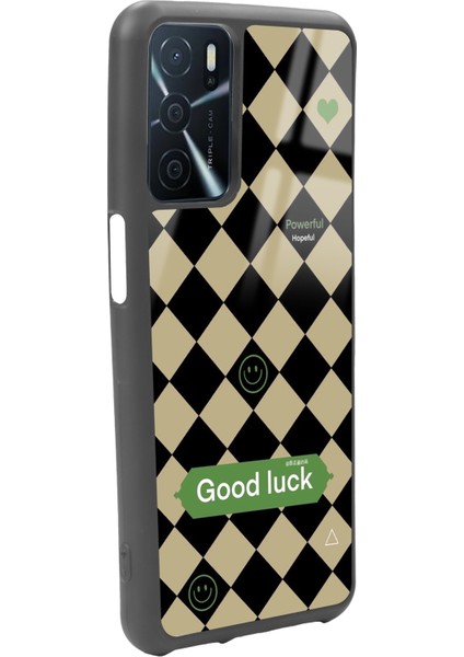 Oppo A16 Good Luck Tasarımlı Glossy Telefon Kılıfı