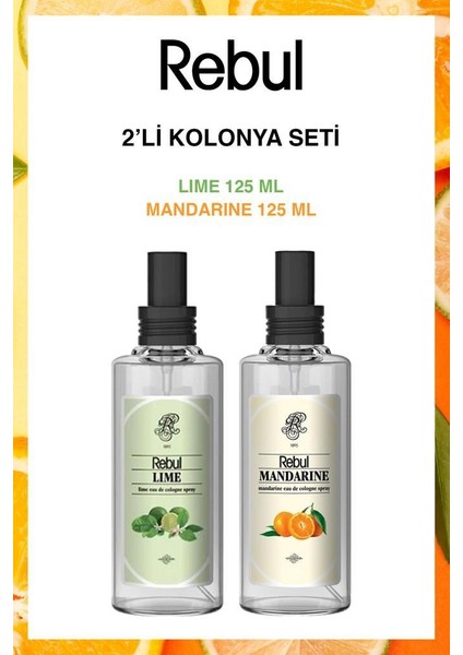 Lime-Mandarine Plastik Şişe 125ml Set