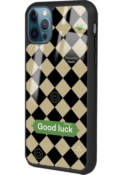 Apple iPhone 12 Pro Max Good Luck Tasarımlı Glossy Telefon Kılıfı