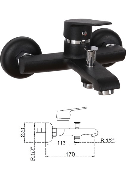 Stilla Black Banyo Bataryası