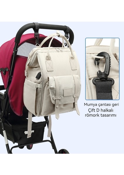 Çok Fonksiyonlu Anne Çantası Büyük Kapasiteli Gezi Anne ve Bebek Çantası Anne Sırt Çantası (Yurt Dışından) fırsatları