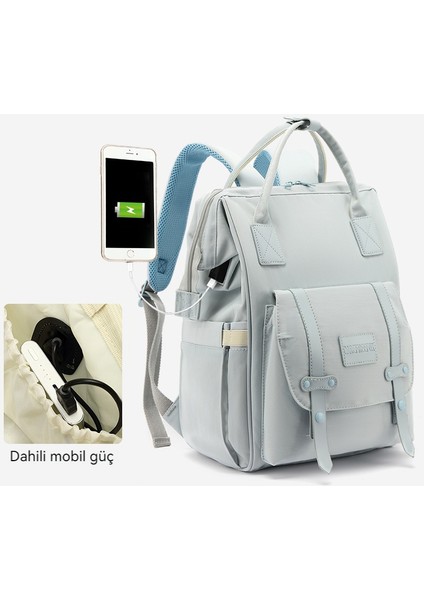 Çok Fonksiyonlu Anne Çantası Büyük Kapasiteli Gezi Anne ve Bebek Çantası Anne Sırt Çantası (Yurt Dışından) indirimleri