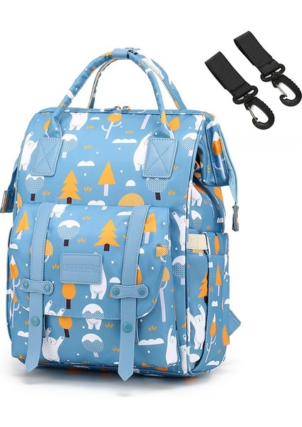 Çok Fonksiyonlu Anne Çantası Büyük Kapasiteli Gezi Anne ve Bebek Çantası Anne Sırt Çantası (Yurt Dışından)