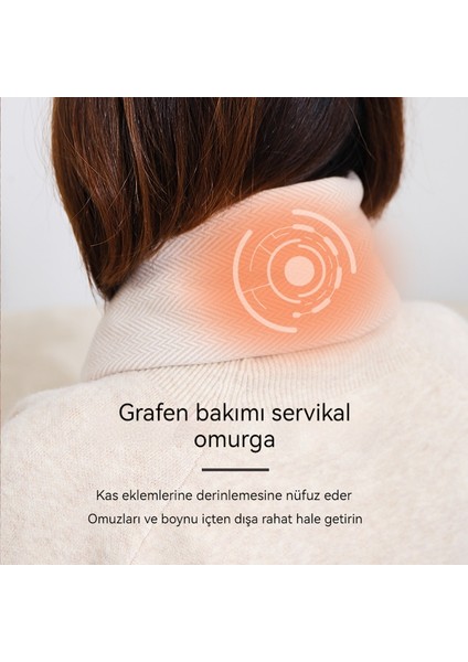 Akıllı Üç Seviyeli Sıcaklık Kontrolüne Sahip Isıtmalı Grafen Eşarp (Yurt Dışından) fırsatları