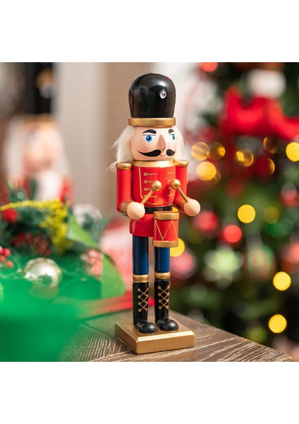 New Year Yılbaşı Nutcracker With Drums 25 cm
