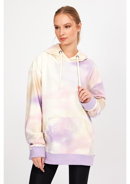 Batik Kapüşonlu Oversize Sweatshirt UN-757A07 fırsatları
