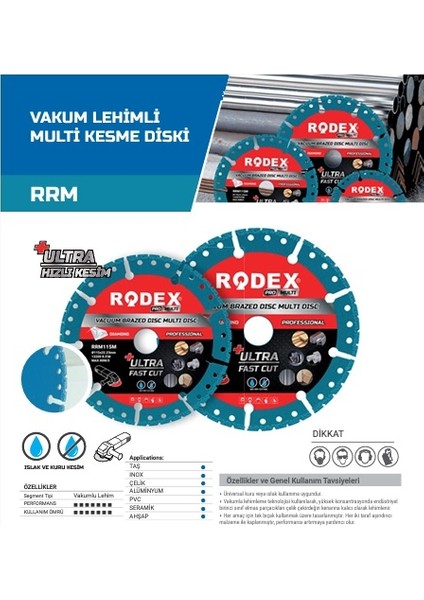 115MM Vakum Kaynaklı Multi Elmas Kesme Diski