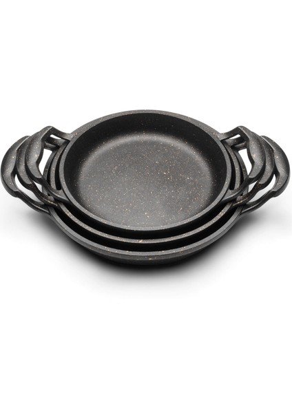 Okyay Home Erendemir 3 Lü Granit Döküm Sahan Tava Seti 22 Cm-20 Cm-18 cm fırsatları
