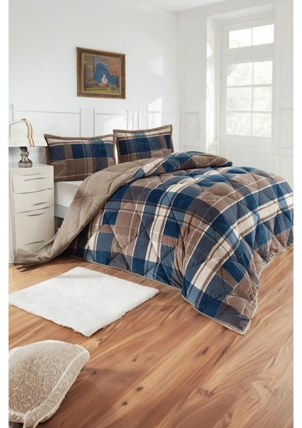 Comforter Tek Kişilik Yorgan Seti Rida İndigo 160x240