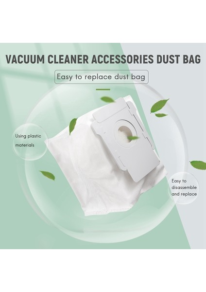 6pcs Dust Bag Değiştirme Bölümleri Için I7 I7+I3 Robot Vacuum Spare Parts Accessories D2M8 (Yurt Dışından)