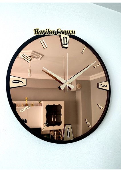 Gerçek Aynalı Dekoratif Duvar Saati (40- 50 Cm)