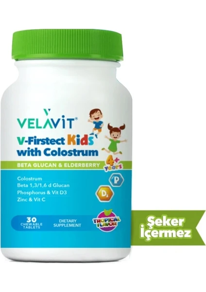 V-Firstect Kids with Colostrum 30 Tablet