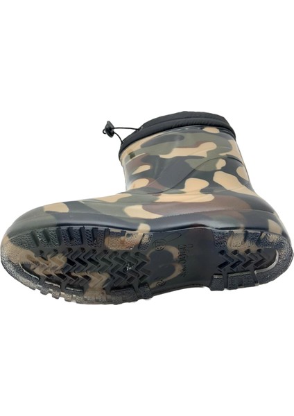 Çiğdem Içi Tüylü Kamuflaj Lastik Çizme - Renkli - 40 - ST01599-RENKLİ-40 indirimleri
