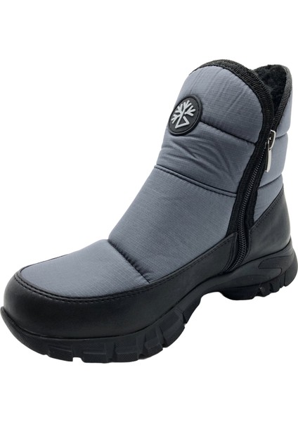 Çiğdem Kar Botu Kar 1f Unisex - Gri-Kısafermuarlı-Armalı - 39