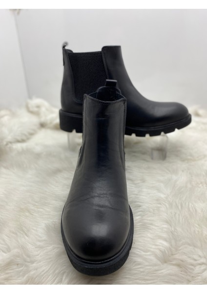 Gerçek Deri Siyah, Yanları Lastikli Bilek Boy Bot (B17) - Siyah - 39 - ST00956-SİYAH-39 modelleri