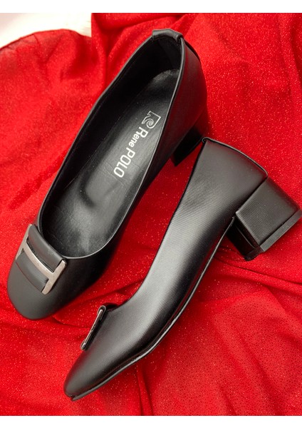 Kalın Topuklu Klasik Babet Ayakkabı ( A1E ) - Siyah - 36 - ST00619-SİYAH-36 fiyatları