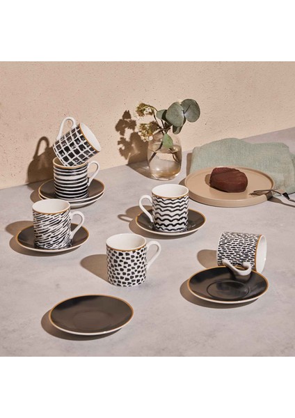 Vamos 6 Kişilik Kahve Fincanı 90 ml