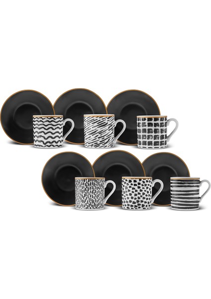 Vamos 6 Kişilik Kahve Fincanı 90 ml modelleri